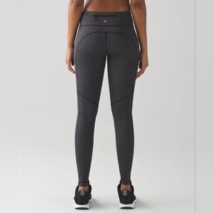 🍀Lululemon Speed Tight V Power Luxtreme Variegated Knit Black Heathered